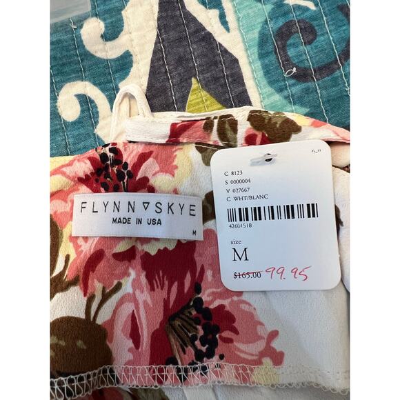 New FLYNN SKYE by FREE PEOPLE Floral Easy Rider Overalls Jumpsuit Size: Medium - Picture 7 of 8